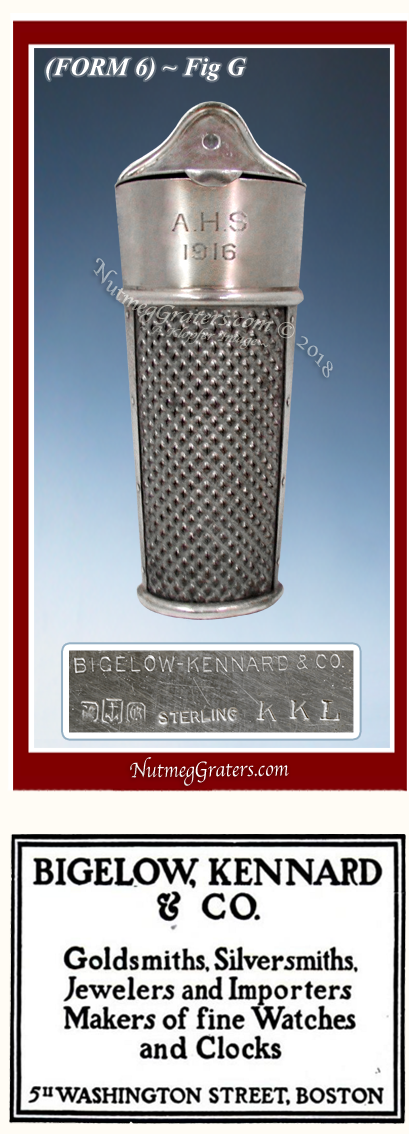 Gorham Silver Box Nutmeg Grater 1916 